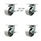 Service Caster 6'' Heavy Duty Semi Steel Cast Iron Caster Set with Brake and Swivel Lock, 4PK CRAN-SCC-KP92S630-SSR-SLB-BSL-4 - alternate 1